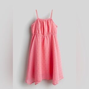 🍭H&M 🍭Pink Rose Spaghetti Strap Dress. Size US 7